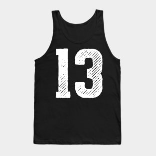 Rough Number 13 Tank Top